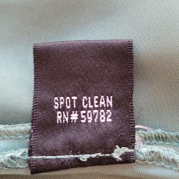 Adrianna Papell Boutique Halter Dress Sheer Embellished Size 8 Green Whimsigoth - Picture 10 of 12